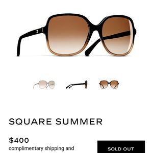 CHANEL Square Polarized Designer Sunglasses